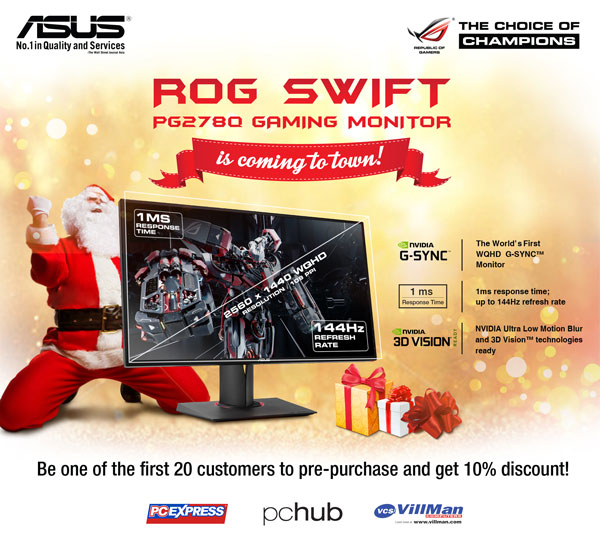 ASUS Announces ROG Swift Pre-Order Promo
