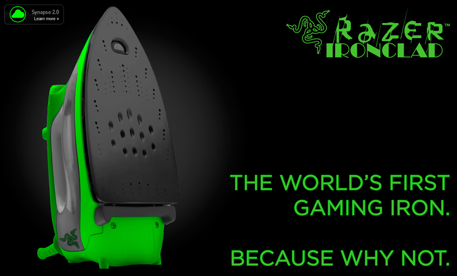 Introducing The Razer IronClad: World’s First Gaming Clothes Iron