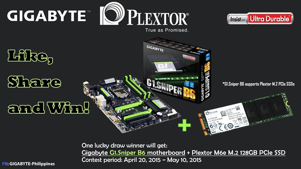 Giveaway Alert: Plextor Gear up Your Gaming Performance with Gigabyte