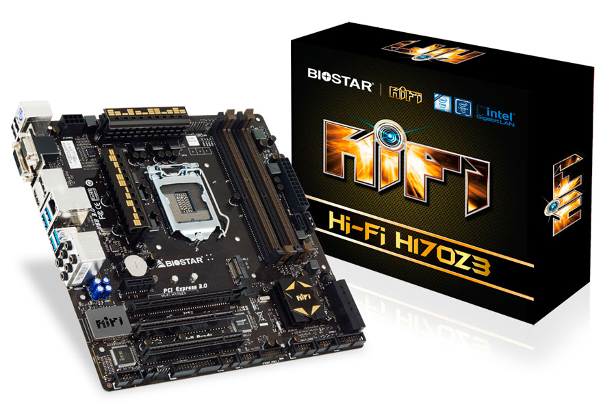 Biostar Releases Hi-Fi H170Z3 Board w/ DDR3 & DDR4 Support