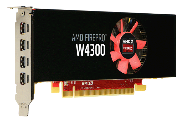 AMD Launches FirePRO W4300 Low Profile GFX Card