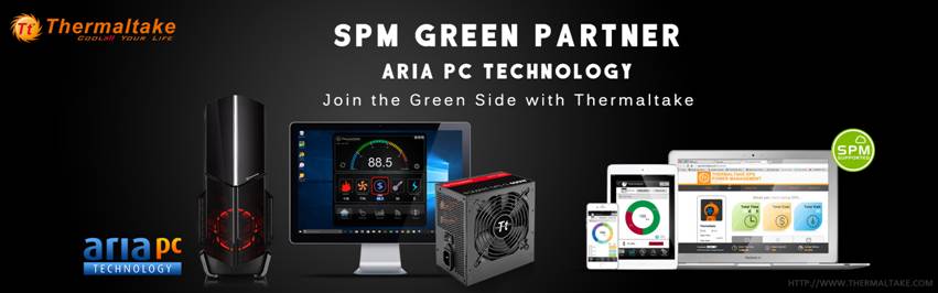 Thermaltake and First Green Partner Aria PC Technology