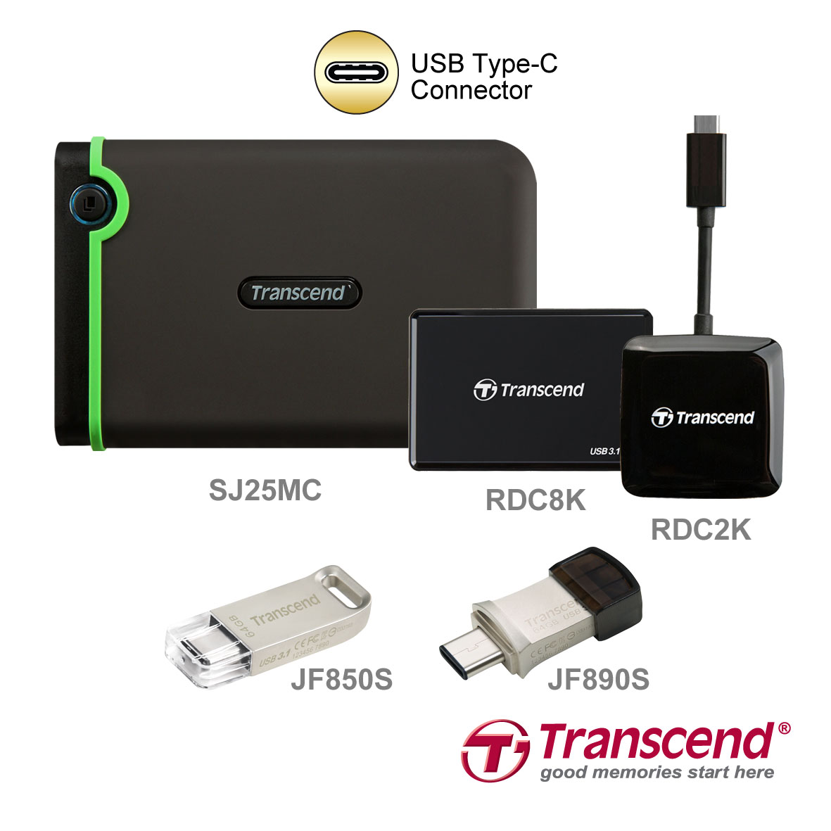 Transcend Introduces Comprehensive USB Type-C Product Line-up