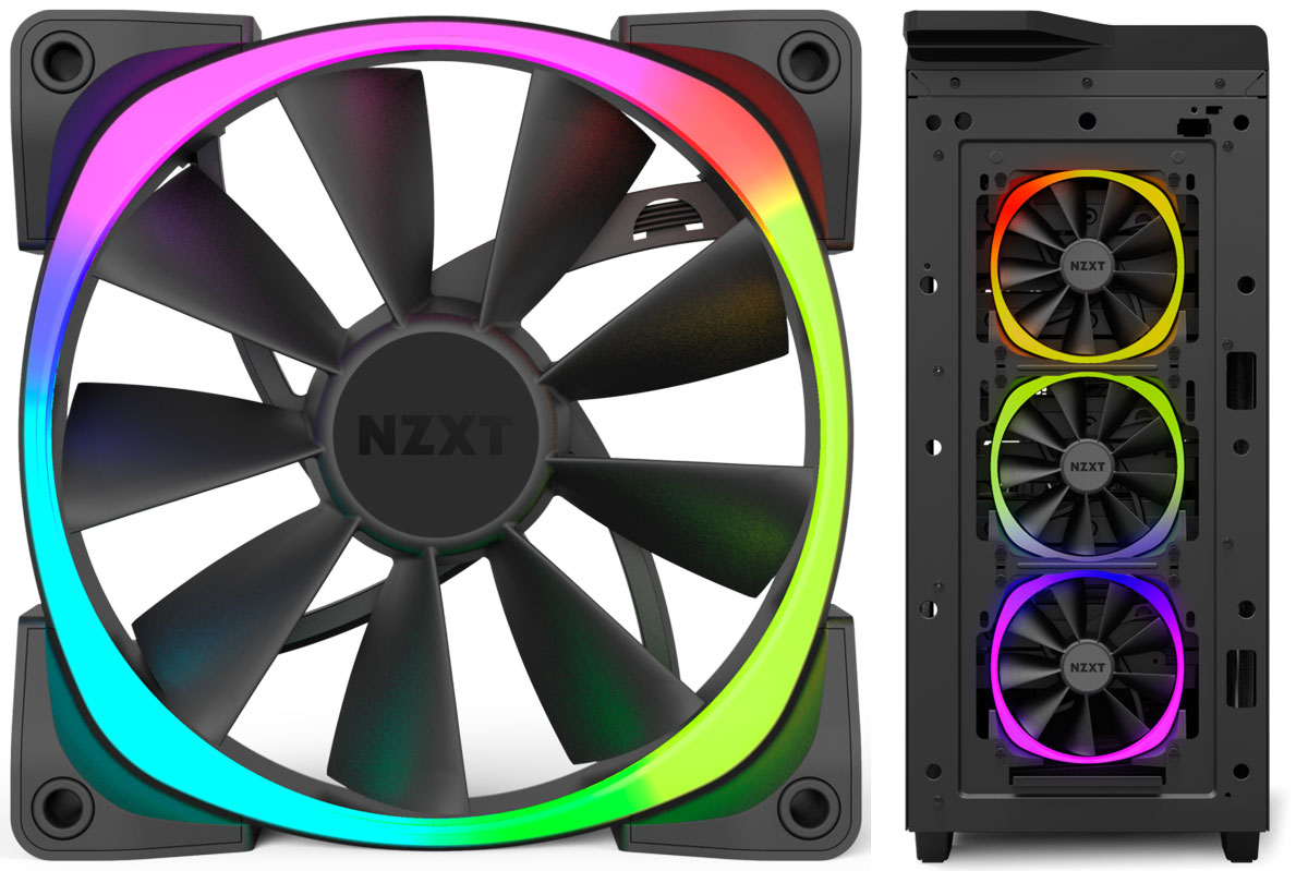 NZXT Launches Aer RGB LED PWM Fans