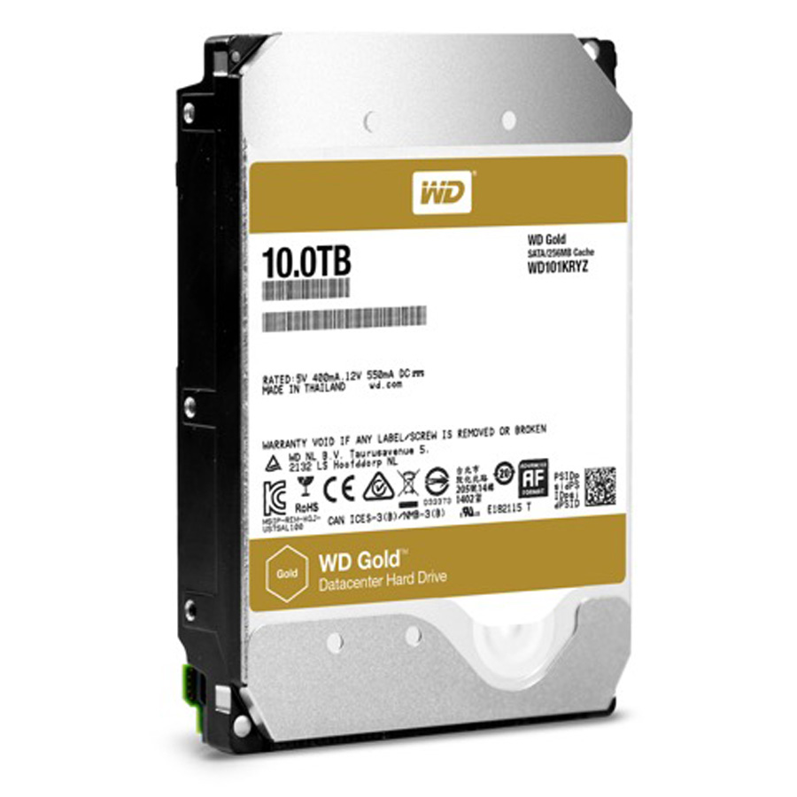 WD Releases 10 TB Gold DataCenter HDD