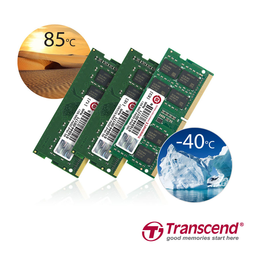 Transcend Now Offers Industrial Grade DDR4 Memory Modules