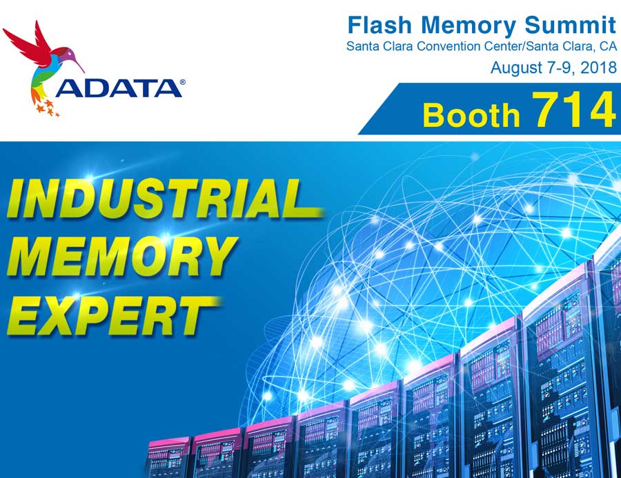 ADATA to Showcase Its Storage Solutions at Flash Memory Summit 2018