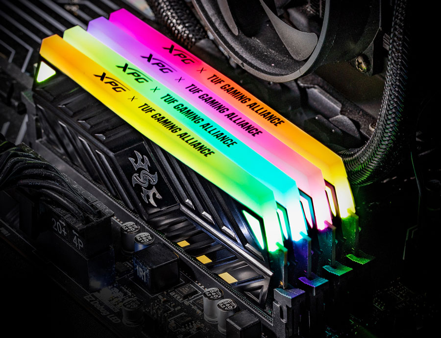 ADATA Unveils XPG SPECTRIX D41 TUF DDR4 RGB Memory