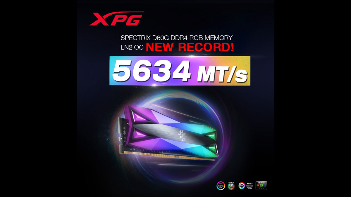 ADATA XPG SPECTRIX D60G Breaks Overclocking Record
