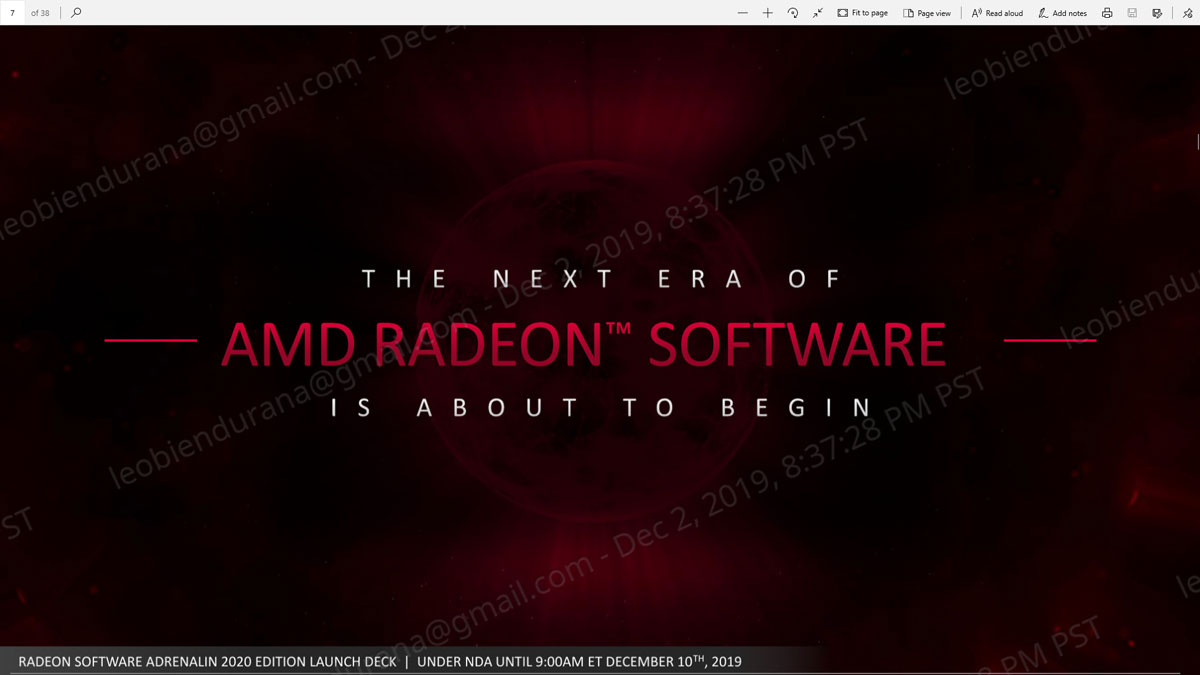 AMD Radeon Software Adrenalin Editions Gets 2020 Facelift