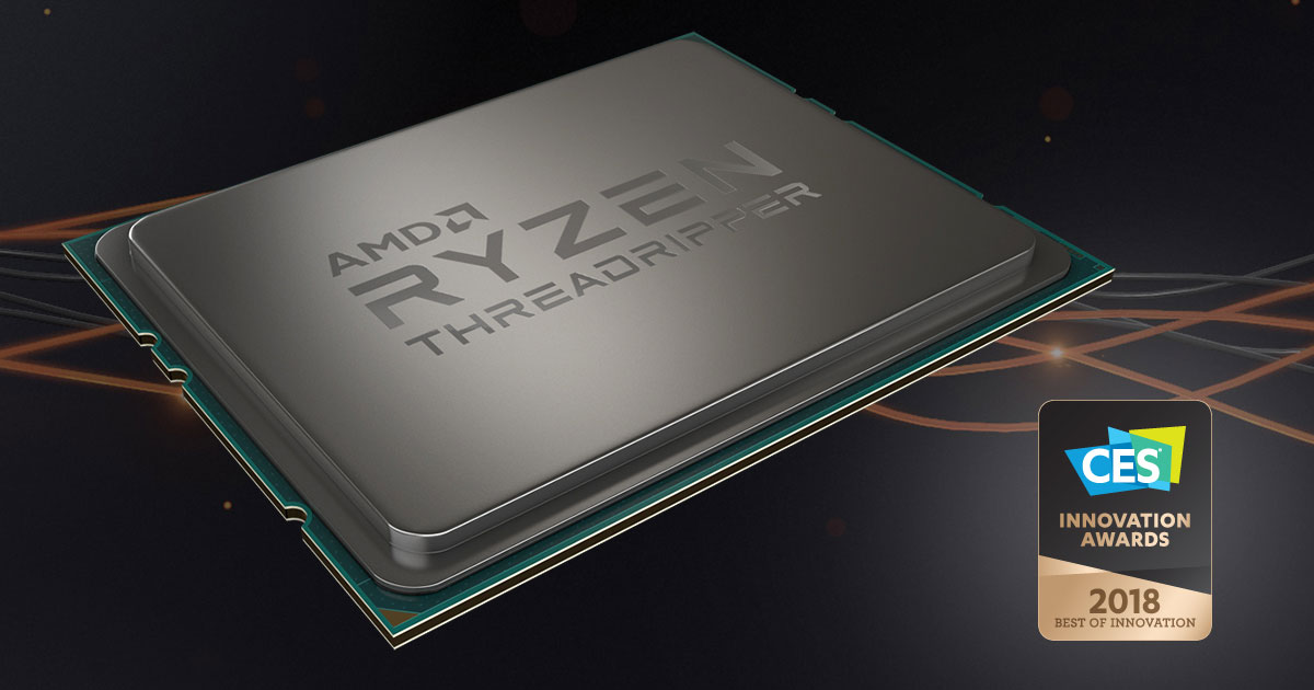 AMD Ryzen Threadripper 1950X Wins CES 2018 Best of Innovation Award