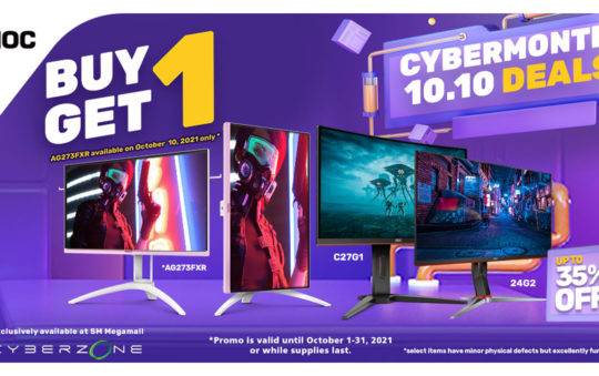 AOC Slashes Gaming Monitor Prices at the SM Megamall 2021 Cyber Month Sale