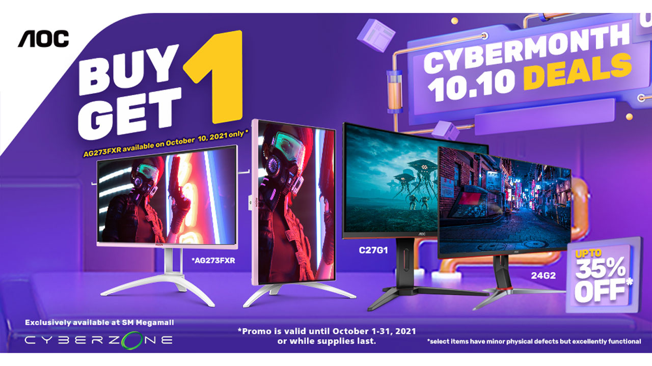 AOC Slashes Gaming Monitor Prices at the SM Megamall 2021 Cyber Month Sale