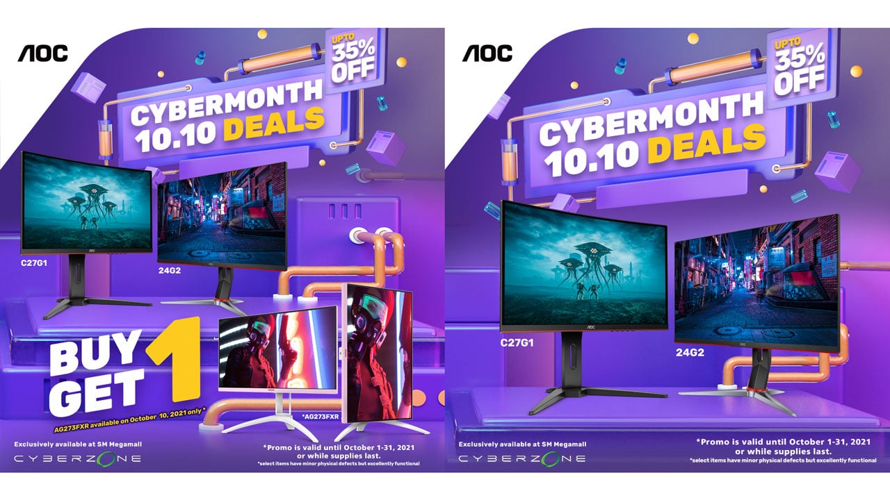 AOC Gaming Monitor SM 2021 Cyber Month PR 2