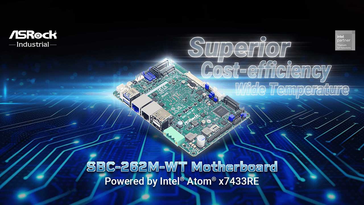 ASRock Industrial Launches SBC-262M-WT Motherboard