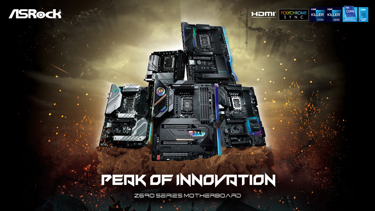 ASRock Launches Full Range of Intel Z690 Motherboards