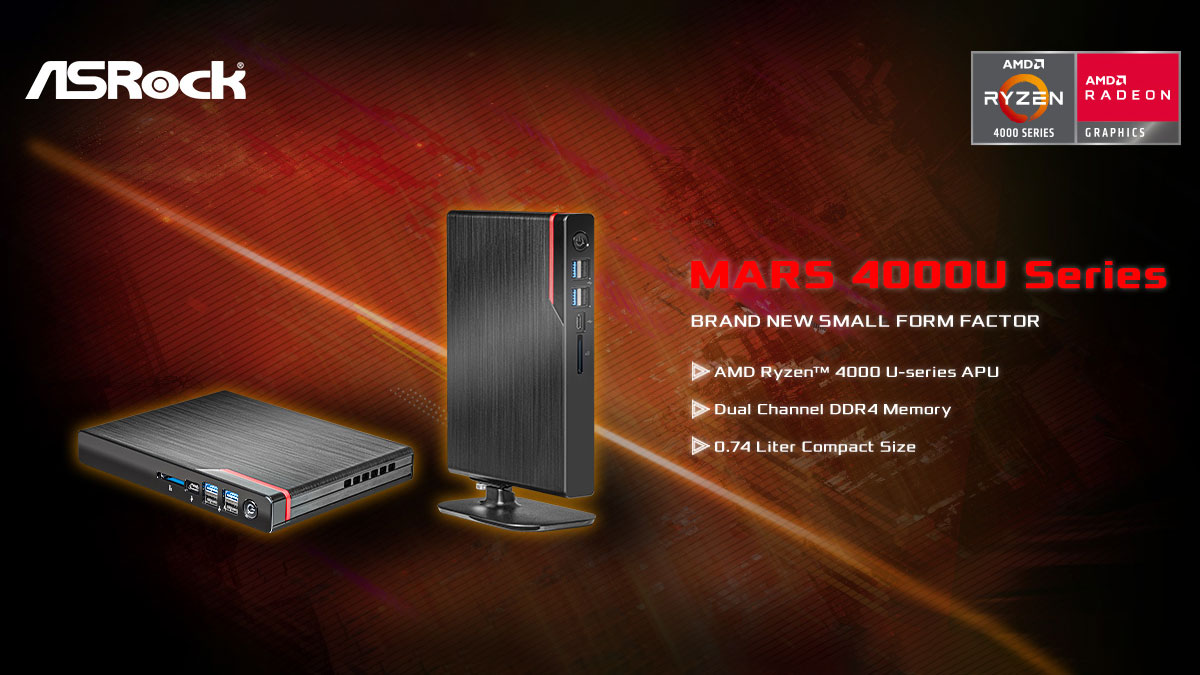 ASRock Announces Mars 4000U AMD Mini PC