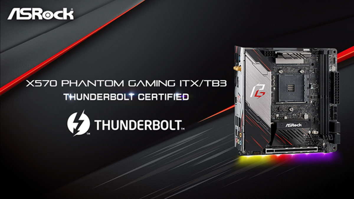 ASRock Announces Thunderbolt Certified X570 Phantom Gaming-ITX/TB3
