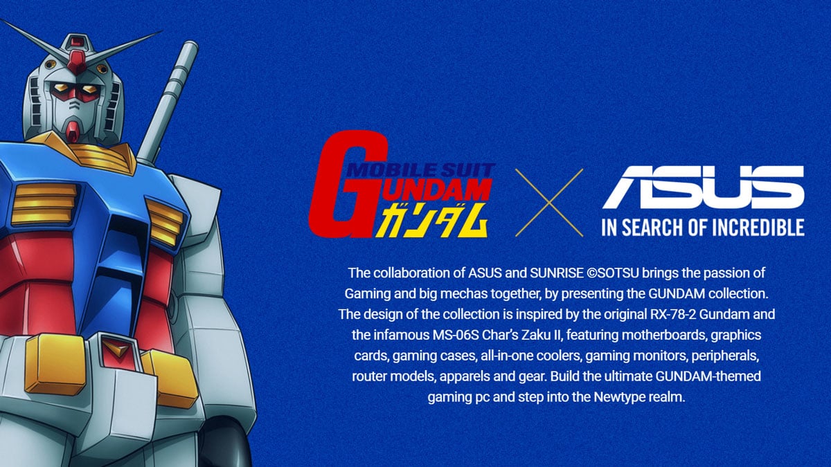 ASUS Announces Limited Edition Gundam Collection!