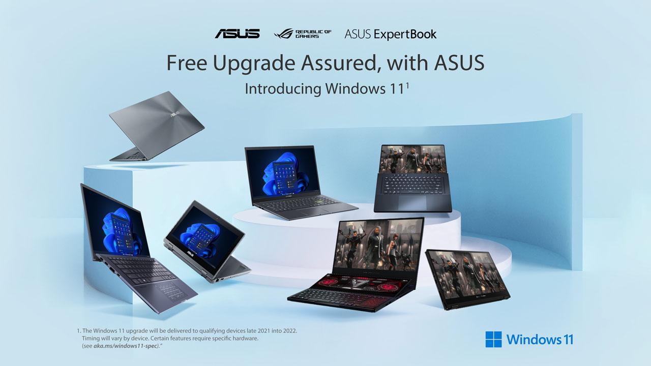 ASUS Laptops Now Shipping with Windows 11 Inside