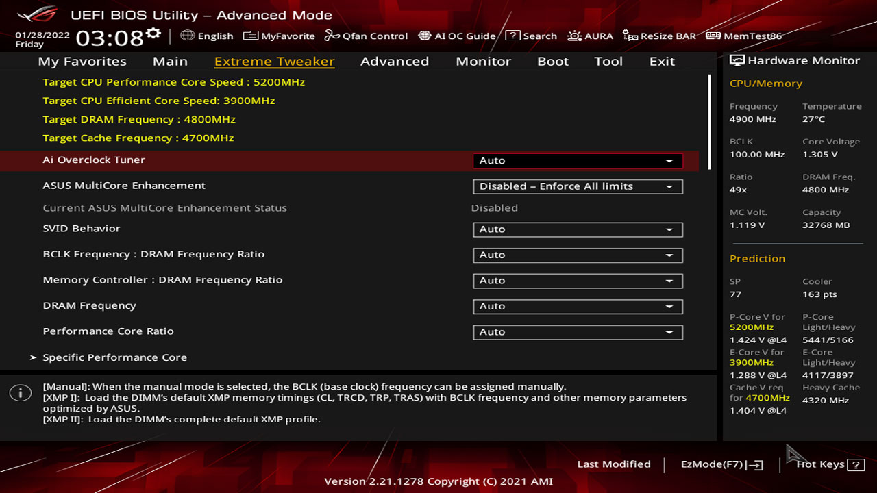 ASUS Maximus Z690 Hero BIOS 1