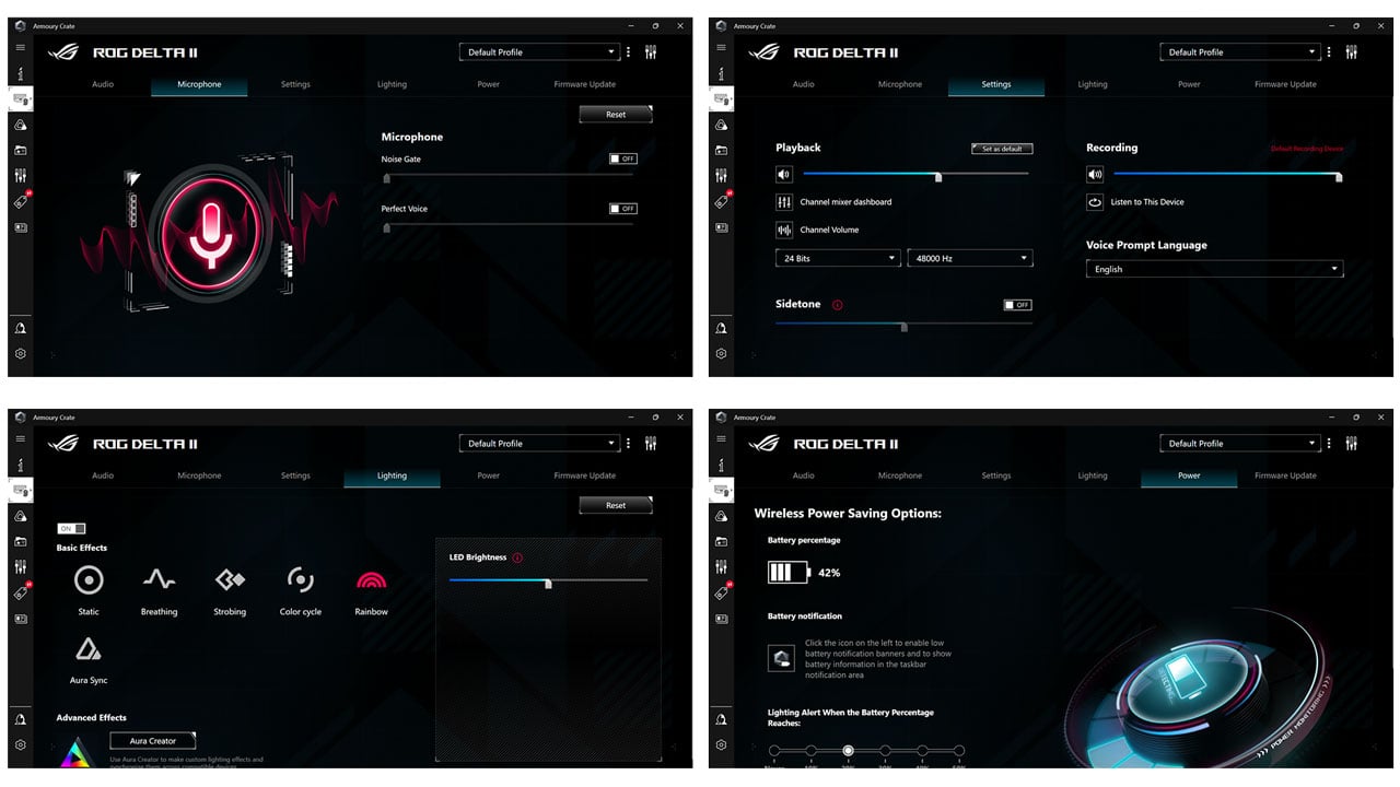 ASUS ROG Delta II Wireless Gaming Headset Software 1