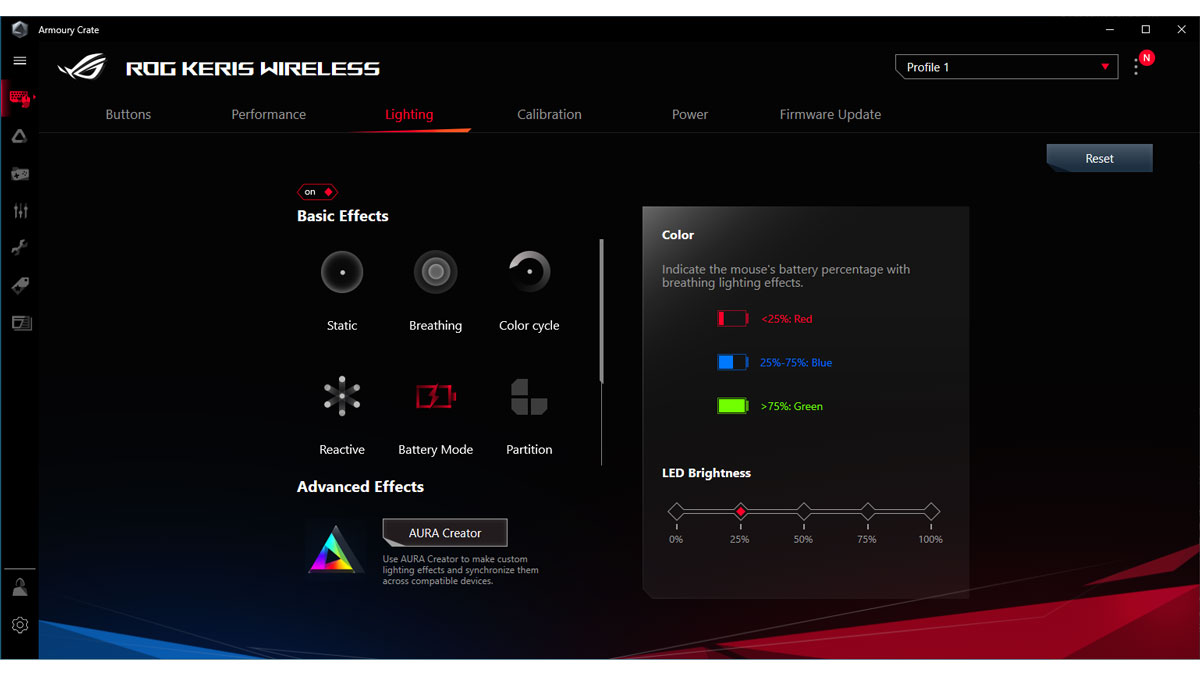 ASUS ROG Keris Software 3