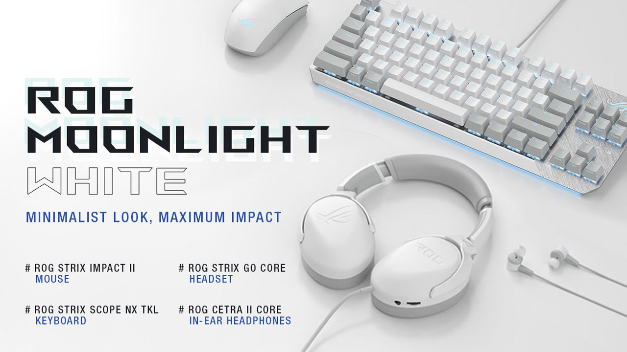 ASUS Releases ROG Moonlight White Gaming Peripherals