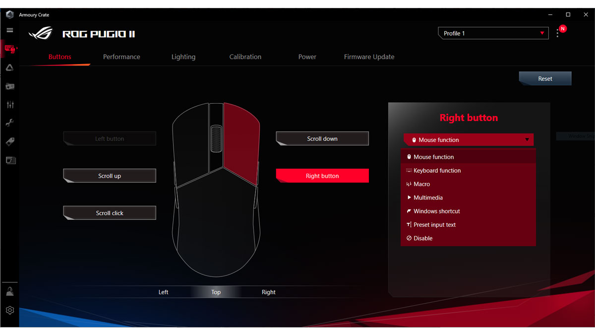 ASUS ROG Pugio II Software 1