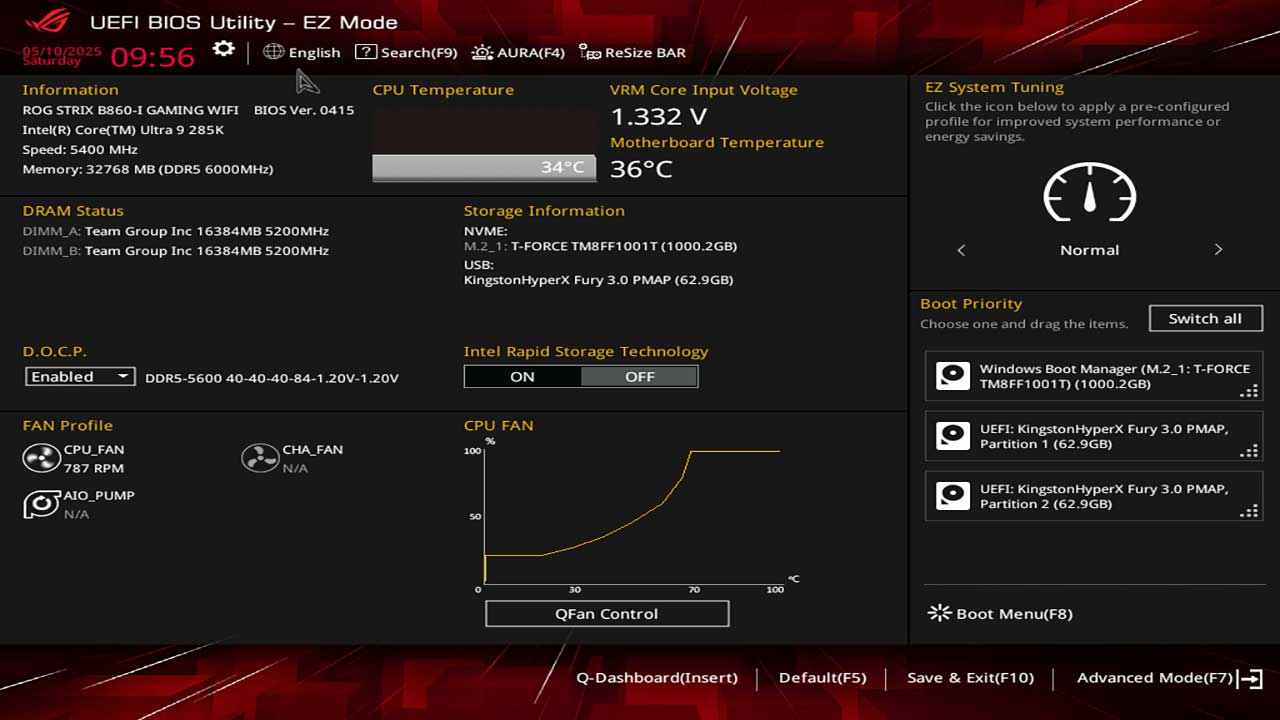 ASUS ROG Strix B860 I Gaming WiFi UEFI 2