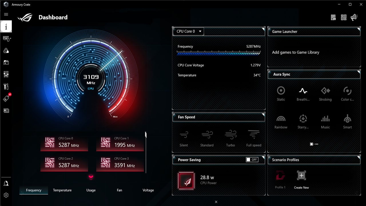 ASUS ROG Strix X870 I Gaming WiFi Motherboard Software