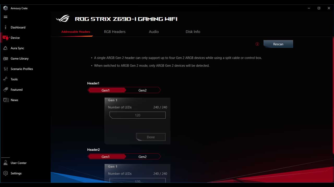 ASUS ROG Strix Z690 I Gaming Wi Fi Software 2