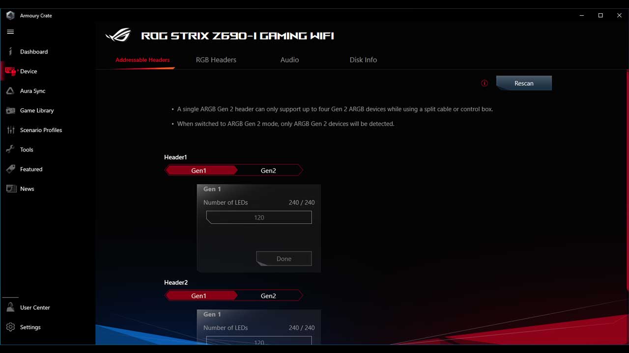 ASUS ROG Strix Z690 I Gaming Wi Fi Software 2