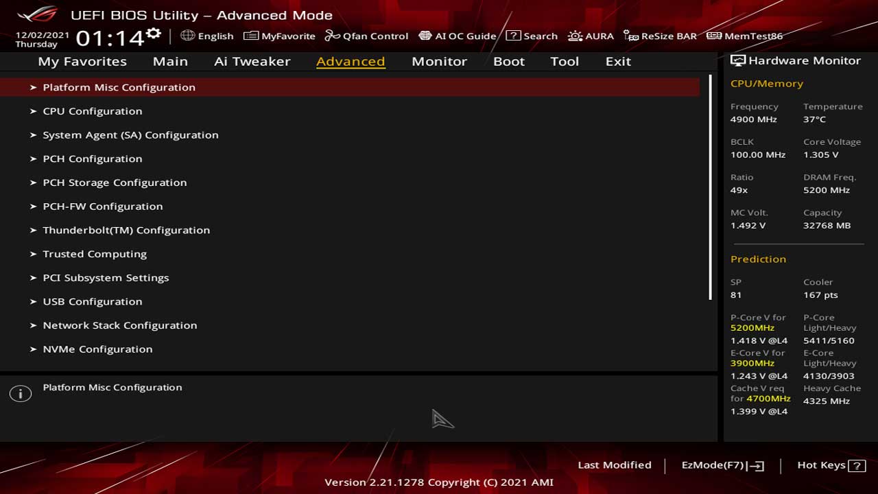 ASUS ROG Strix Z690 I Gaming Wi Fi UEFI 3
