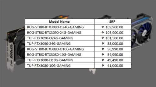 ASUS RTX 30 Price PR