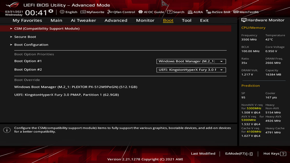 ASUS Z590 I Gaming BIOS UEFI 2