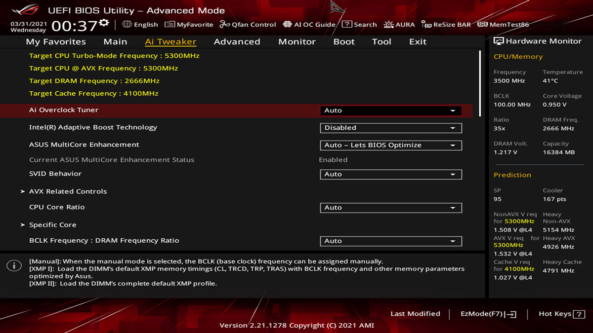 ASUS Z590 I Gaming BIOS UEFI 7