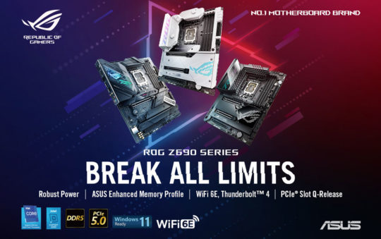 ASUS Announces Price List for Z690 Series Motherboards