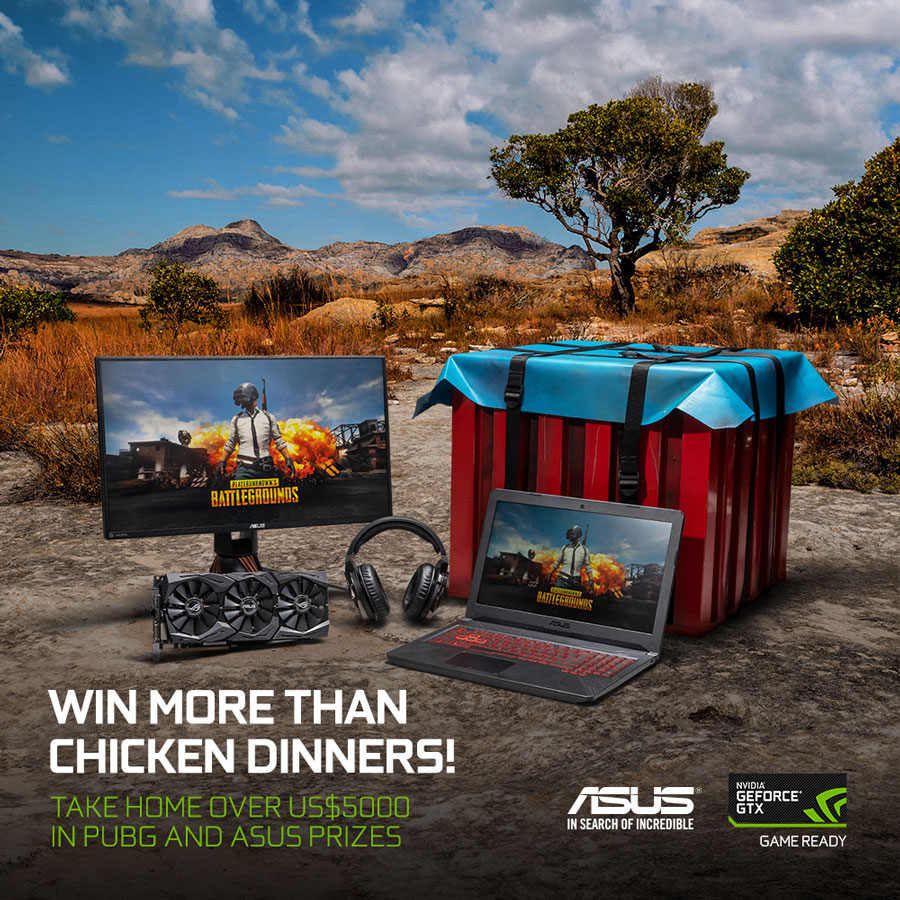 Buy ASUS GeForce GPU and Win Exclusive PUBG Loot Crate