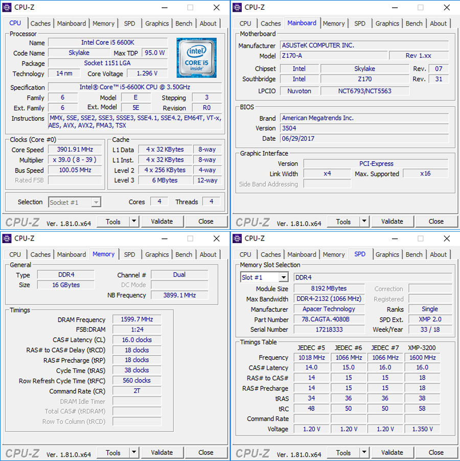 Apacer Panther Rage RGB 3200Mhz Benchmark (1)