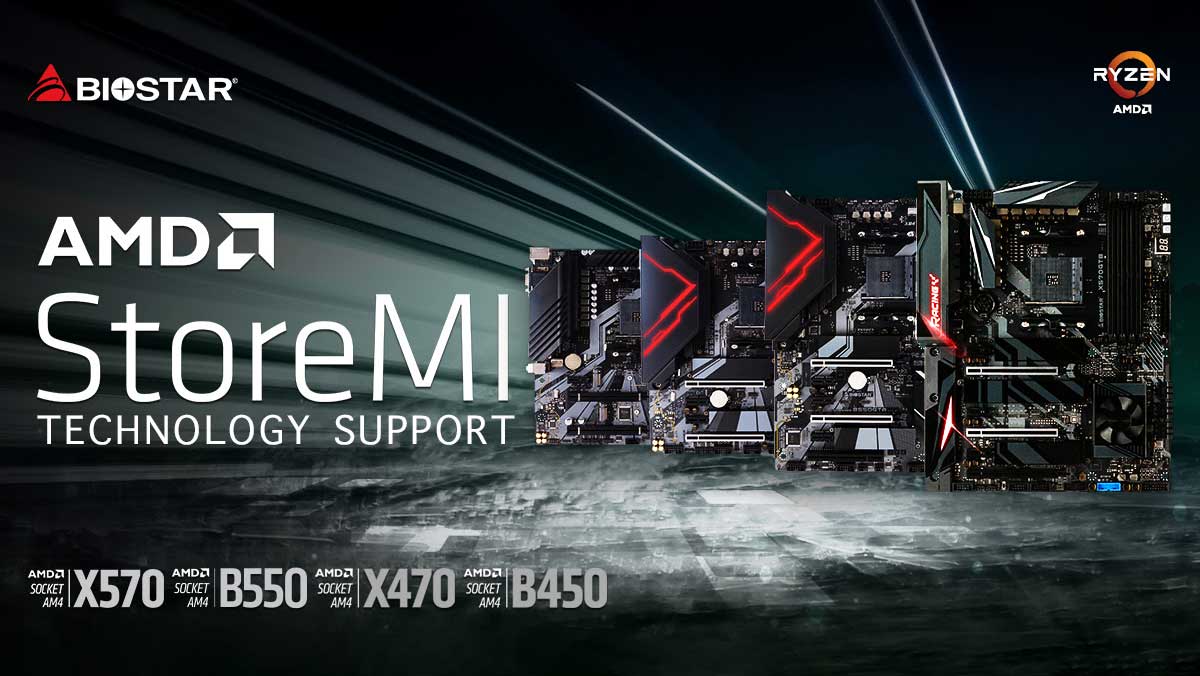 BIOSTAR Lists AMD StoreMi 2.0 Compatible Motherboards