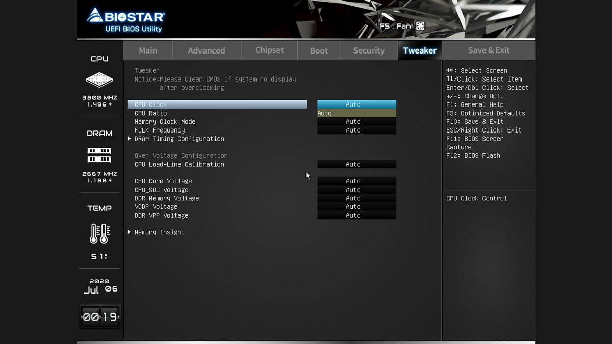 BIOSTAR B550MH BIOS UEFI 2