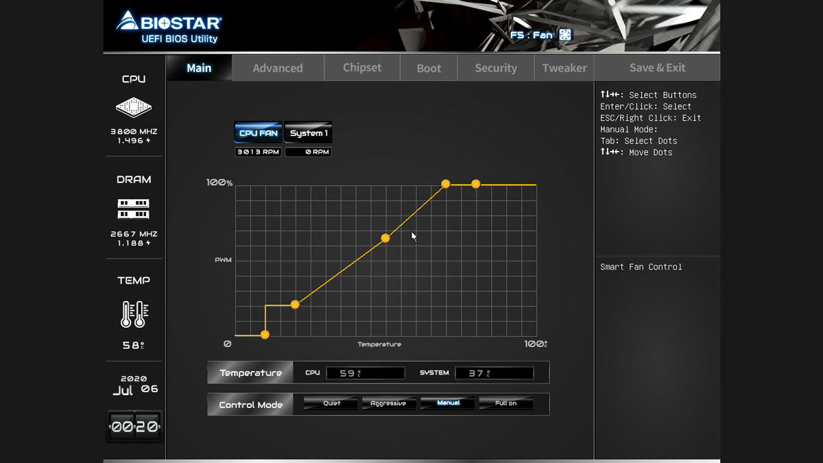 BIOSTAR B550MH BIOS UEFI 3