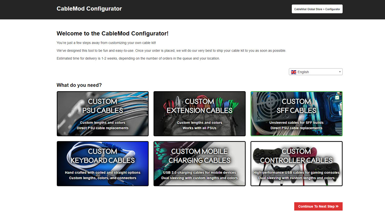 CableMod Configurator 1