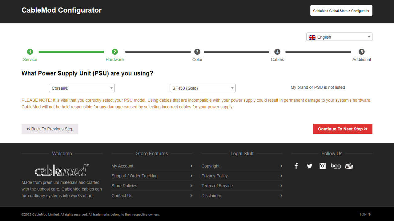 CableMod Configurator 5