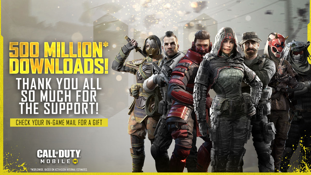 Call of Duty Mobile Reaches 500 Million Downloads Worldwide