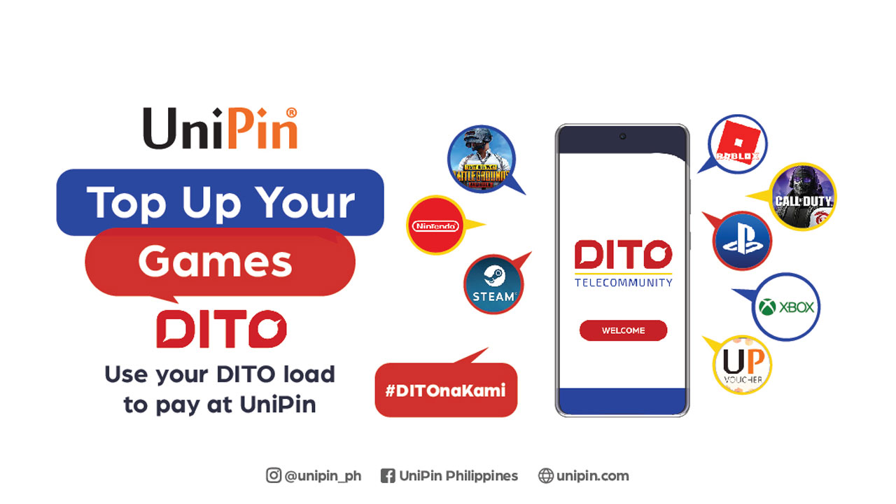 DITO Enables Seamless Gaming Experience Through UniPin   