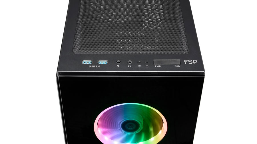 FSP Introduces CMT340 RGB Tempered Glass Chassis