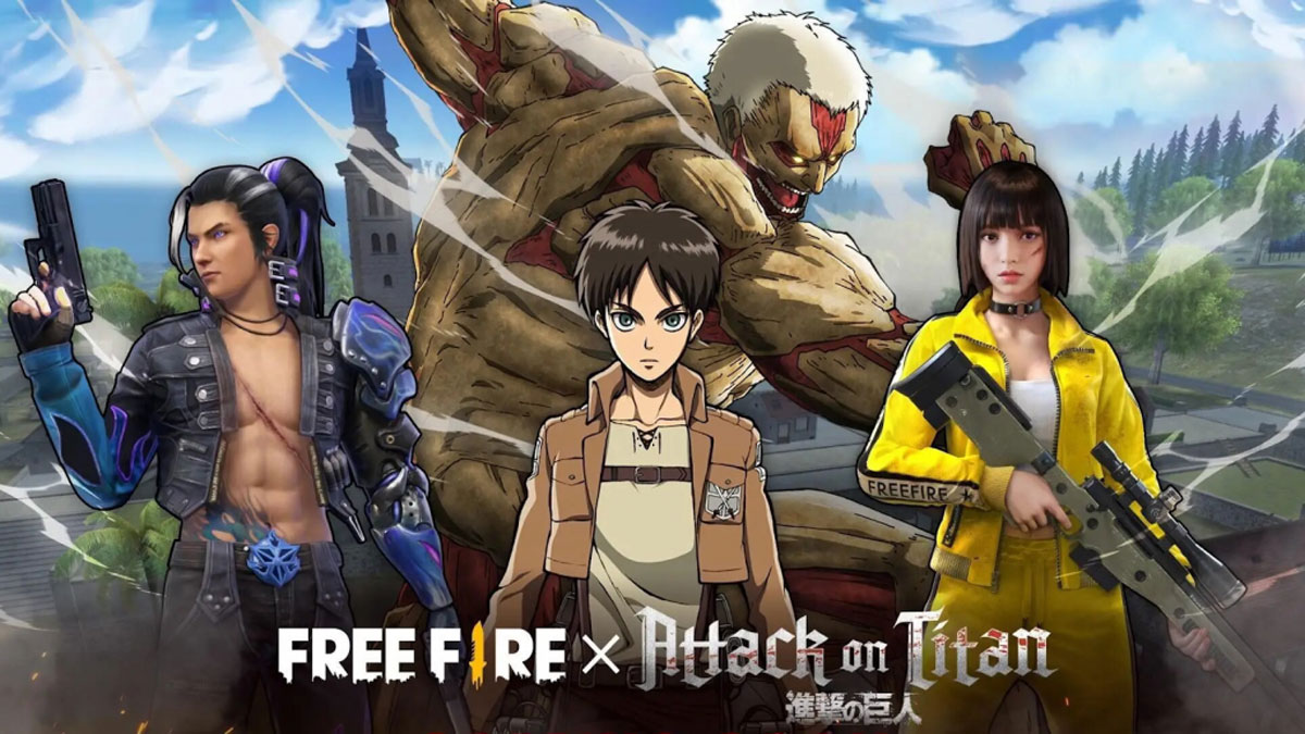Free Fire x Attack of Titan Cross Over Content Now Live