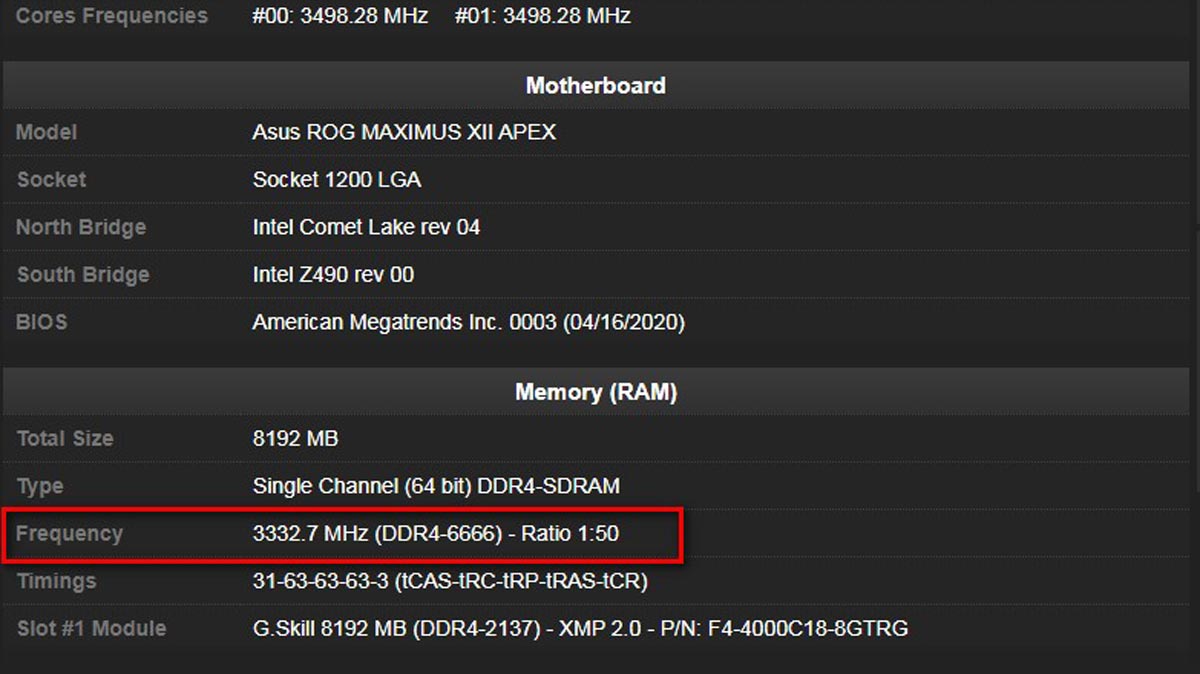 G.Skill ROG DDR4 6666MHz PR 1